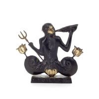 Triton or Triton: deity of the sea, Son of Poseidon giant 16.5x20.5cm Full body statue Bronze decorative Bronze 5 - grifon.se 