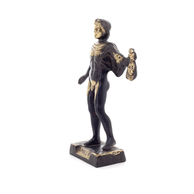 Apollo, the god of music, light, and protector of arts, 19x11 cm Full-body bronze decorative statue Bronze 2 - grifon.se 