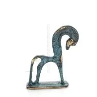Horse or Steed: irrational, silent yet full of fire, energy, motion, 7 cm, miniature, with base - a bronze decorative statuette 