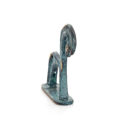 Horse or Steed: irrational, silent yet full of fire, energy, motion, 7 cm, miniature, with base - a bronze decorative statuette 
