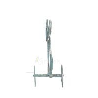 Athena or Athana or Athene: The goddess of wisdom 18cm on a chariot with a helmet and an owl in her hand, full-bodied bronze dec