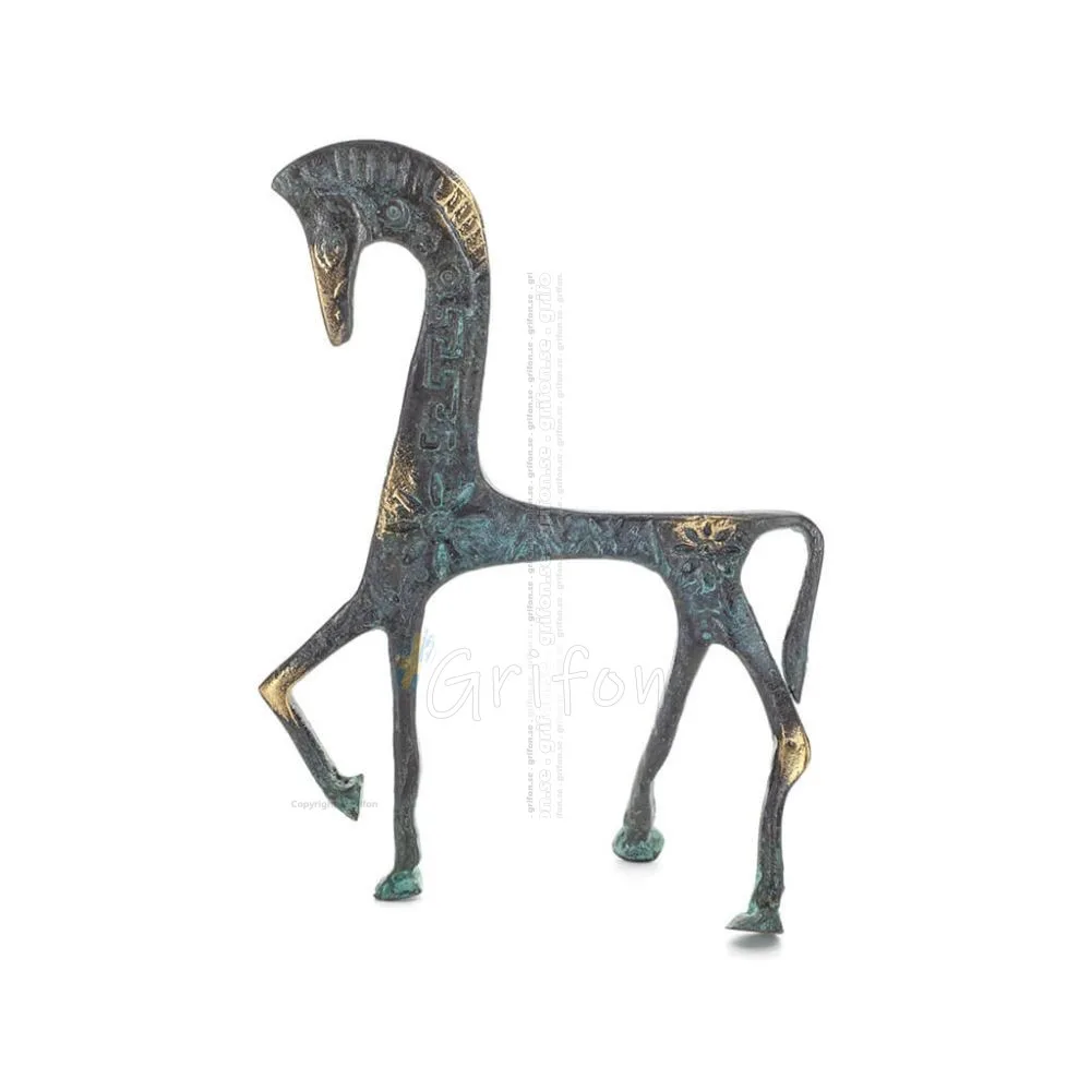 Horse or Steed: irrational, silent yet full of fire, energy, motion, 17cm, statuette, bronze decorative Bronze 1 - grifon.se 