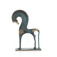 Horse or Steed: irrational, silent yet full of fire, energy, motion, 17cm base - a bronze decorative statuette Bronze 1 - grifon