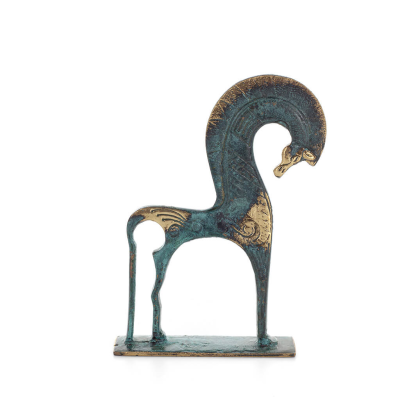 Horse or Steed: irrational, silent yet full of fire, energy, motion, 17cm base - a bronze decorative statuette Bronze 4 - grifon