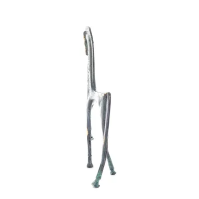 Archaic Horse eller Springare: irrationell, tyst men fylld av eld, energi, rörelse, 25cm helkropp staty, brons dekorativ. Brons 