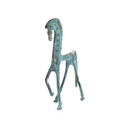 Horse or Steed: irrational, silent but full of fire, energy, motion, 22cm full-body bronze decorative statue Bronze 5 - grifon.s