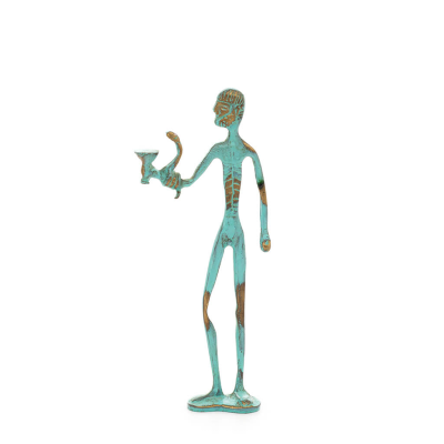 Asclepius: The God of Medicine, 24cm Full Body Statue Bronze Ornament, Ancient Greece Bronze 1 - grifon.se 