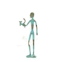 Asclepius: The God of Medicine, 24cm Full Body Statue Bronze Ornament, Ancient Greece Bronze 1 - grifon.se 