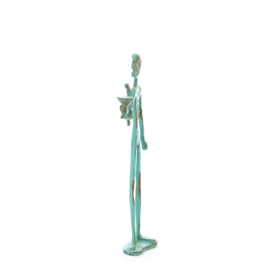 Asclepius: Medicinens gud, 24 cm helkroppsstaty Brons Ornament, antikens Grekland Brons 5 - grifon.se 