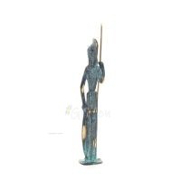 Athena or Athana or Athene: The goddess of wisdom 22cm with a spear, helmet & shield - Full-body statue Bronze decorative, ancie