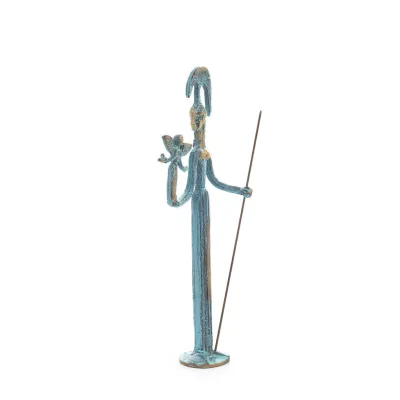 Athena or Athana or Athens: The goddess of wisdom 24cm with a spear, helmet inspired by the sculptural artwork of Phidias. Bronz