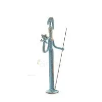 Athena or Athana or Athens: The goddess of wisdom 24cm with a spear, helmet inspired by the sculptural artwork of Phidias. Bronz