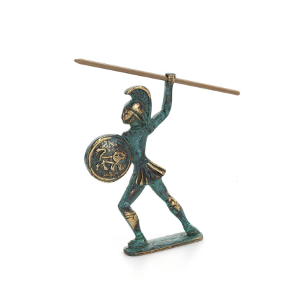 Achilles: den osÃ¥rbara krigaren och kungen av myrmidonerna 10 cm helkroppsstaty bronsprydnad, antikens Grekland Brons 4 - grifon