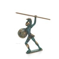 Achilles: den osÃ¥rbara krigaren och kungen av myrmidonerna 10 cm helkroppsstaty bronsprydnad, antikens Grekland Brons 4 - grifon