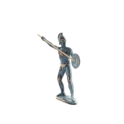 Achilles: The Invulnerable Warrior and King of the Myrmidons 16 cm helkroppsstaty Brons Ornament, antikens Grekland Brons 2 - gr