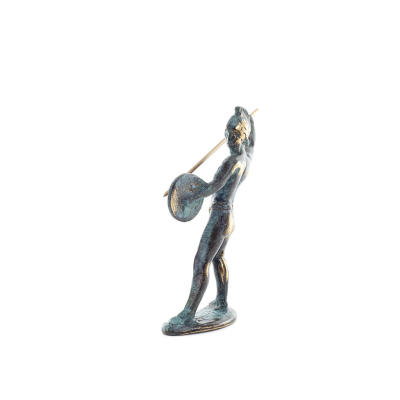 Achilles: The Invulnerable Warrior and King of the Myrmidons 16 cm helkroppsstaty Brons Ornament, antikens Grekland Brons 3 - gr