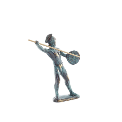 Achilles: The Invulnerable Warrior and King of the Myrmidons 16 cm helkroppsstaty Brons Ornament, antikens Grekland Brons 6 - gr