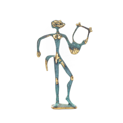 Apollo, musikens, ljusets och konstens beskyddare i tvÃ¥ motiv, helfigurs bronsskulptur som dekoration Brons 1 - grifon.se 