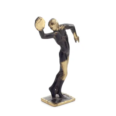 Discus Thrower: Young Athlete, Olympic Games Symbol 12cm Full Body Statue Bronze Ornament, Ancient Greece Bronze 5 - grifon.se 