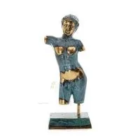 Tonåring: Ung man, fri medborgare, Skulptur 195x7,5 cm Helkroppsstaty Dekorativ brons, antikens Grekland Brons 1 - grifon.se 
