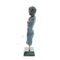 Tonåring: Ung man, fri medborgare, Skulptur 195x7,5 cm Helkroppsstaty Dekorativ brons, antikens Grekland Brons 3 - grifon.se 