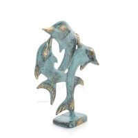 Triple dolphin: symbol of freedom, joy, strength, harmony 16cm statue Bronze decorative Bronze 3 - grifon.se 