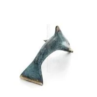 Delfin: symbol för frihet, glädje, styrka, harmoni 6x10,5 cm Helkroppsstaty Bronsdekoration Brons 3 - grifon.se 