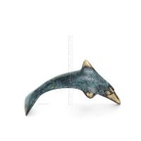 Delfin: symbol fÃ¶r frihet, glÃ¤dje, styrka, harmoni 6x10,5 cm Helkroppsstaty Bronsdekoration Brons 4 - grifon.se 