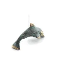 Delfin: symbol för frihet, glädje, styrka, harmoni 2x6cm helkroppsstaty bronsprydnad Brons 3 - grifon.se 