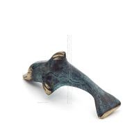 Delfin: symbol fÃ¶r frihet, glÃ¤dje, styrka, harmoni 3x9cm helkroppsstaty bronsprydnad Brons 2 - grifon.se 