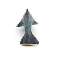 Delfin: symbol fÃ¶r frihet, glÃ¤dje, styrka, harmoni 3x9cm helkroppsstaty bronsprydnad Brons 3 - grifon.se 