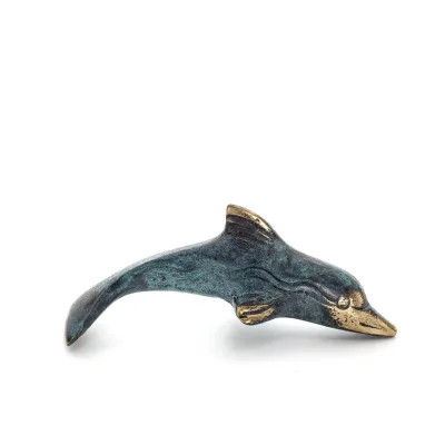 Dolphin: symbol of freedom, joy, strength, harmony 3x9cm Full Body Statue Bronze Ornament Bronze 4 - grifon.se 