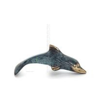 Delfin: symbol fÃ¶r frihet, glÃ¤dje, styrka, harmoni 3x9cm helkroppsstaty bronsprydnad Brons 4 - grifon.se 