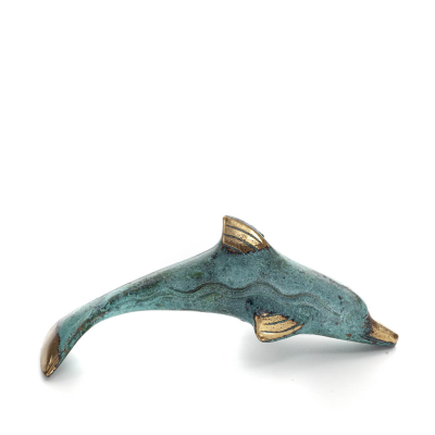 Dolphin: symbol of freedom, joy, strength, harmony 4x14cm Full body statue Bronze decoration Bronze 4 - grifon.se 