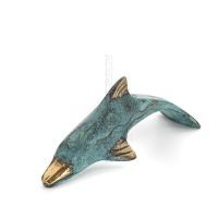 Dolphin: symbol of freedom, joy, strength, harmony 4x14cm Full body statue Bronze decoration Bronze 6 - grifon.se 