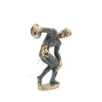 Discus Thrower of Myron: Ung idrottare, OS-symbol 10 cm helkroppsstaty Brons Ornament, antikens Grekland Brons 5 - grifon.se 