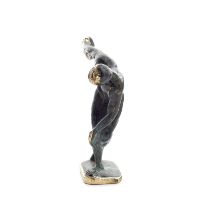 Discus Thrower of Myron: Young Athlete, Olympic Games Symbol 13cm Full Body Statue Bronze Ornament, Ancient Greece Bronze 3 - gr