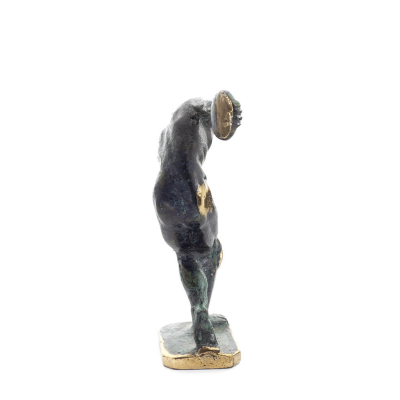 Discus Thrower of Myron: Young Athlete, Olympic Games Symbol 13cm Full Body Statue Bronze Ornament, Ancient Greece Bronze 5 - gr