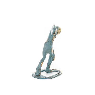 Discus Thrower of Myron: Young Athlete, Symbol of the Olympic Games 15cm Full Body Statue Bronze Ornament, Ancient Greece Bronze