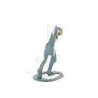 Discus Thrower of Myron: Young Athlete, Symbol of the Olympic Games 15cm Full Body Statue Bronze Ornament, Ancient Greece Bronze