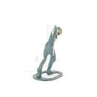 Discus Thrower of Myron: Young Athlete, Symbol of the Olympic Games 15cm Full Body Statue Bronze Ornament, Ancient Greece Bronze