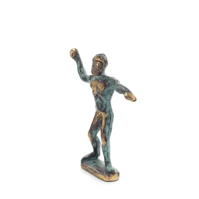 Zeus eller Zeus: himlens gud, blixten, lagen, åskan, 10x8 cm helkroppsstaty bronsprydnad, antikens Grekland Brons 2 - grifon.se 
