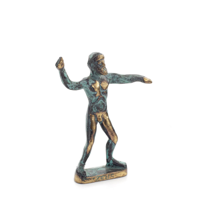 Zeus or Zeus: God of Heaven, Lightning, Law, Thunder, 10x8cm Full Body Statue Bronze Ornament, Ancient Greece Bronze 5 - grifon.