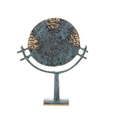 Phaistos Disc: The Unsolved Mystery, 13cm Bronze Ornament, Minoan Civilization, Ancient Greece Bronze 1 - grifon.se 