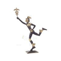 Hermes: Gudarnas budbÃ¤rare, frÃ¥n skulptur 27,5x19cm Helkroppsstaty Brons dekorativ, antikens Grekland Brons 5 - grifon.se 