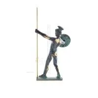 Hector eller Hector Trojanernas mäktigaste krigare, 16x8 cm helkroppsstaty bronsprydnad, antikens Grekland Brons 4 - grifon.se 