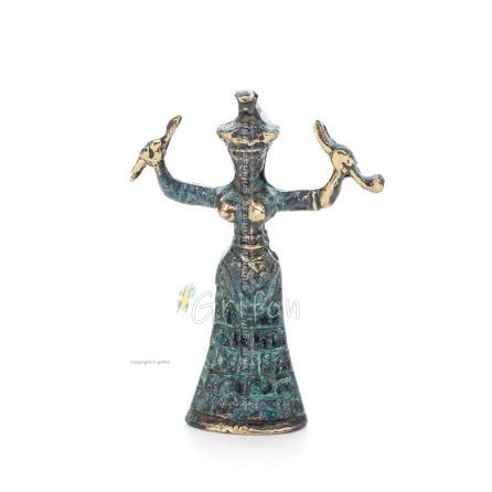 Snake Goddess, Goddess of Fertility, 2 designs, Full Body Statue Bronze Ornament, Ancient Greece Bronze 1 - grifon.se