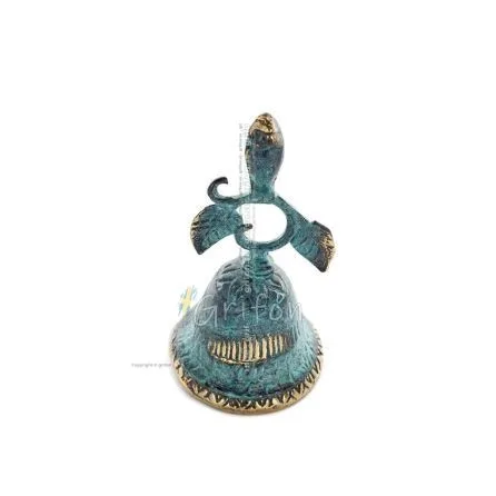 Klocka liten 11x6cm Helkroppsstaty Bronsdekoration Brons 1 - grifon.se 