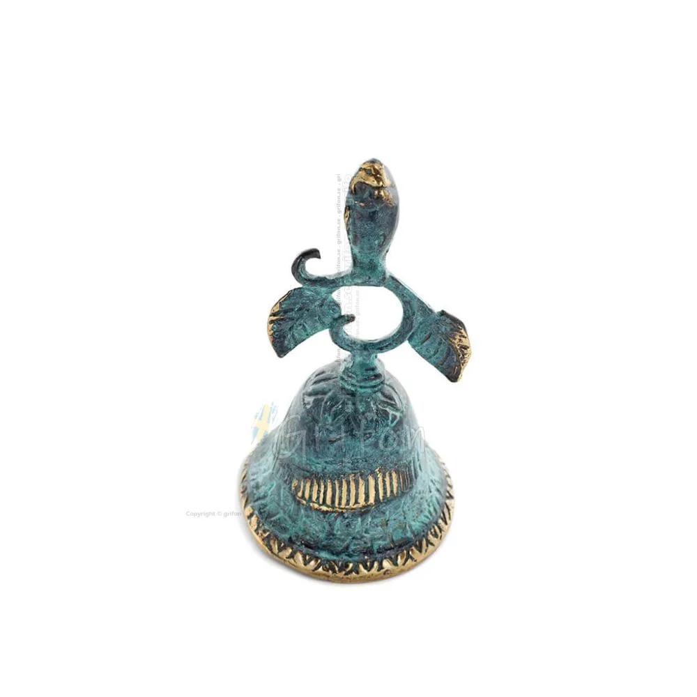 Klocka liten 11x6cm Helkroppsstaty Bronsdekoration Brons 1 - grifon.se 