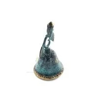 Klocka liten 11x6cm Helkroppsstaty Bronsdekoration Brons 3 - grifon.se 